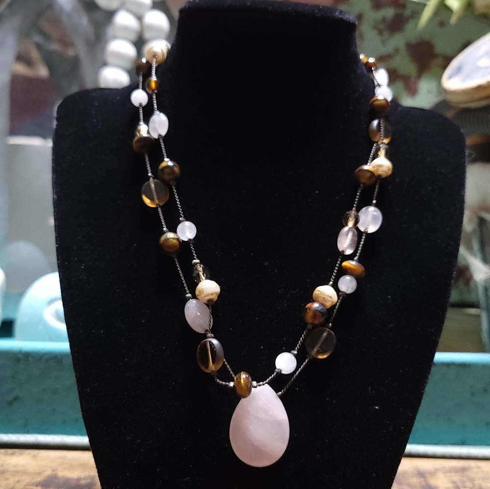 Lia Sophia Multi Bead Necklace